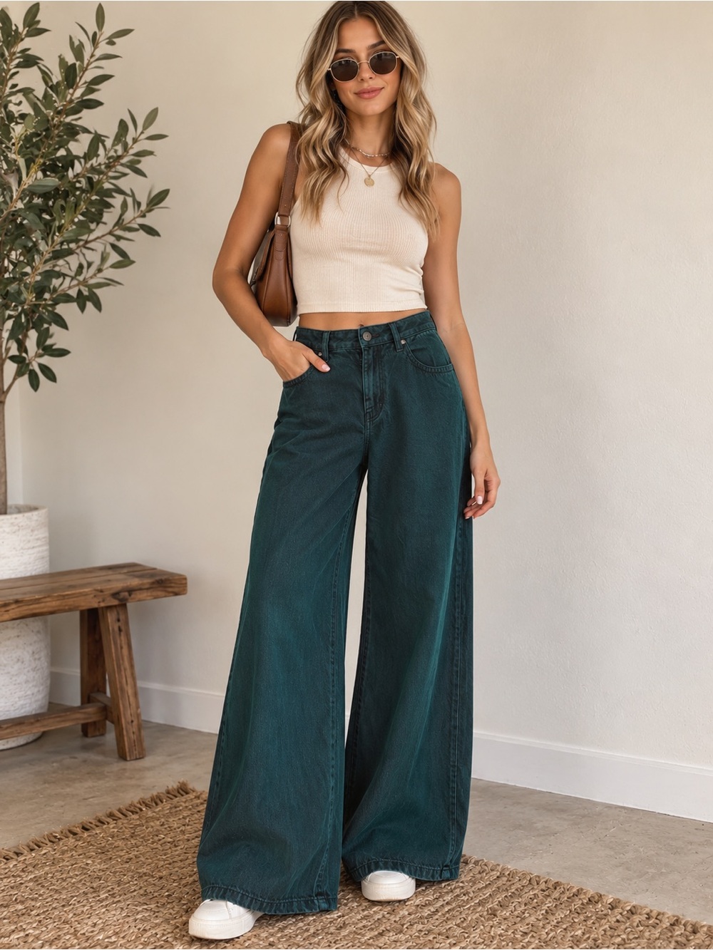 CURRENT/ELLIOTT The Timeless Forest Green Flare High Rise Denim Jeans Size 27